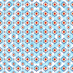 Draw blue, yellow and red lines with blue background, Design, Fabric patterns, Patterns for use as background, Art.