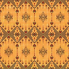 Draw black and red lines with yellow background, Design, Fabric patterns, Patterns for use as background, Art.