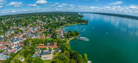 Schöner Sommertag in Tutzing am Westufer des Starnberger Sees