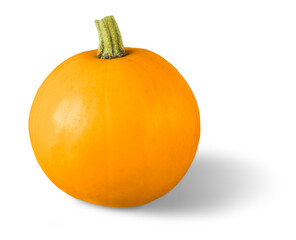pumpkin over white background