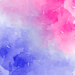 Watercolor blue and pink background