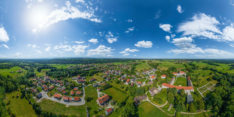 360° Rundblick auf Wessobrunn und Umgebung