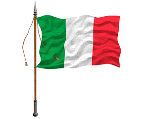 National Flag of Italy. Background  with flag  of Italy.