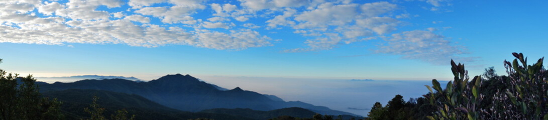 sunrise over the mountains