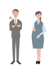 職場でマタハラを受ける妊婦