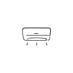 Air Conditioner Line Style Icon Design