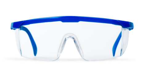 Safety plastic acrylic construction glasses