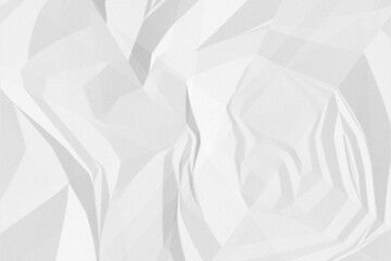 white crumpled paper texture background. A crumpled sheet of white paper abstract background.	
