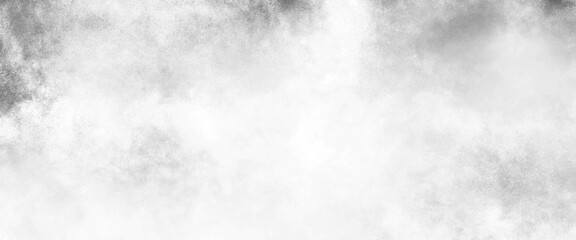 Monochrome black and white ink effect water color illustration, abstract grunge grey shades watercolor background, Old cement wall painted white texture. Panorama of vintage Background and texture.