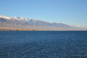 
Beautiful view of landscape, Issyk-Kul lake, Kosh-Kul, Kyrgyzstan.