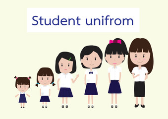 girl in a student uniform
