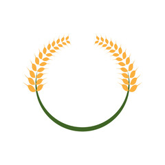 Agriculture wheat Logo