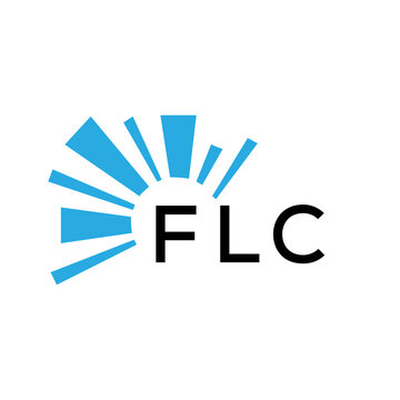 FLC letter logo. FLC blue image on white background and black letter. FLC technology  Monogram logo design for entrepreneur and business. FLC best icon.
