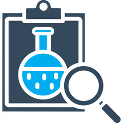 Medical Report Search Vector Icon
