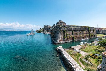 Obraz premium Old fortress of Corfu, Greece.