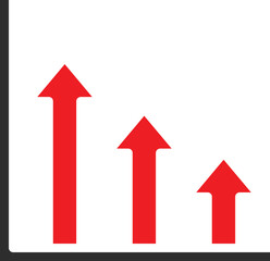 Growth Chart Vector Icon
