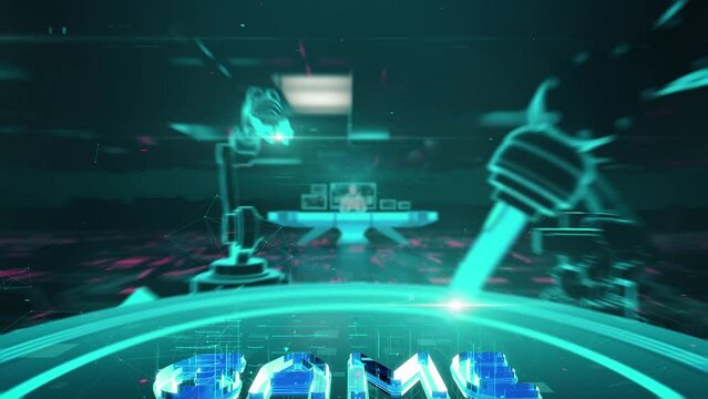 Gods Unchained with digital technology hitech concept