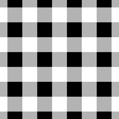 Vector seamless black and white checkered pattern
