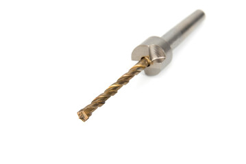 Concrete drill for polystyrene insulation mount on a white background