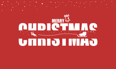 Obraz premium merry christmas card
