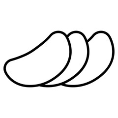 potato slices icon