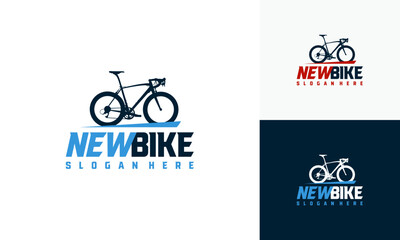 Simple Racing Bicycle logo Designs template, racing bike logo