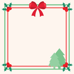 Christmas letter or message backdrop. vector image