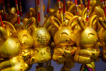 Conejos chinos, detalle. Año del Conejo. © Abelardo