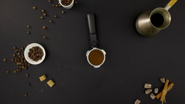 Portafilter Holder Rotates in Stop Motion