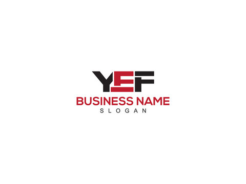 Premium YEF ye Minimalist Flat Letter Logo Template