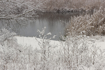 river in winter