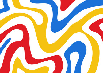 Abstract background with colorful wavy line pattern