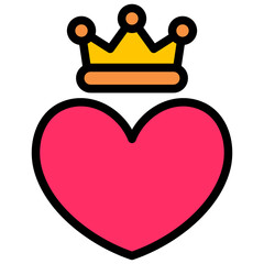 heart filled outline icon