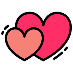heart filled outline icon