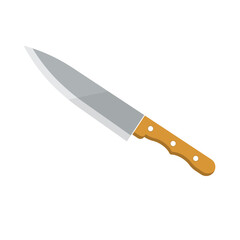 Flat design knife icon. Kitchen knife and cooking. Utensils knife. Vector.
