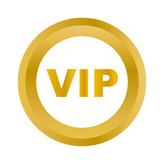 Gold VIP icon. Special offer. Vector.