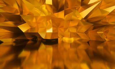 Gold abstract room