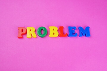 Colorful plastic alphabet letters isolated.