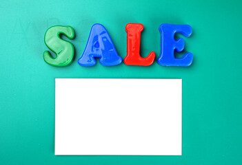 Alphabet on color background. School and education concept. Empty space for text and design