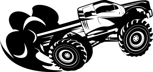 monster truck illustration design illustration vector © THE LASTMINI