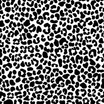 Vector black leopard print pattern animal seamless. Leopard skin abstract for printing, cutting, and crafts Ideal for mugs, stickers, stencils, web, cover, wall stickers, home decorate and more.