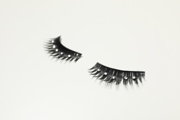 Сoncept of cosmetology tools and beauty treatment, false eyelashes