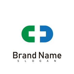 Obraz premium Herbal medicine pill capsule logo design logo design template. Premium Vector