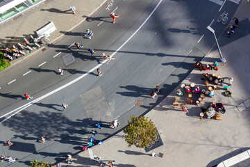 Laufgruppe zum Marathon