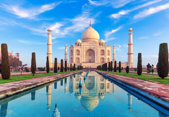Taj Mahal Mausoleum, Wonder of the world, Agra, India