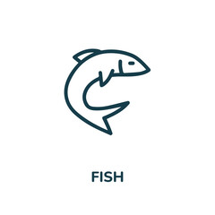 fish icon vector. sea animal icon vector symbol illustration. Modern simple vector icon for your design. fishing icon vector	