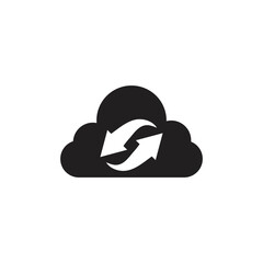 cloud storage icon, line icon, silhouette and glyph. icon that is suitable for websites, applications, apps.