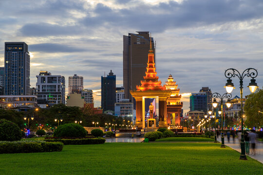 Nordom Sihanouk Independence Memorial Phnom Penh Cambodia