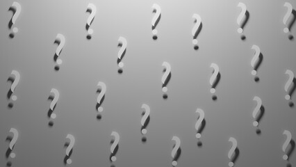 question mark background image 3d illustration design.