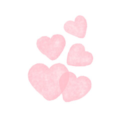 Pink hearts Shaped. Valentines Day. Valentine symbol. 